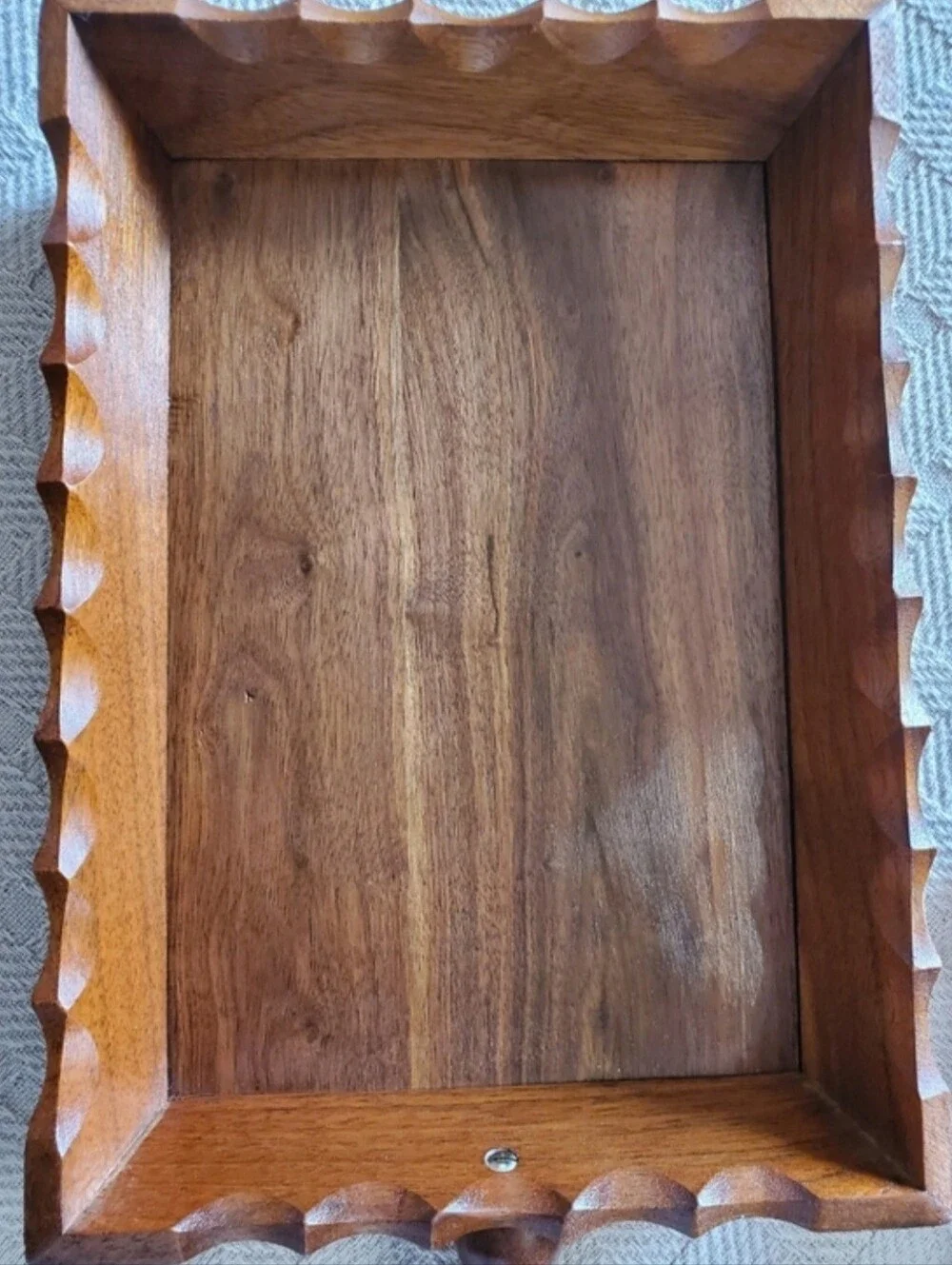 VTG Mid Century Apco Japan Wooden Nesting Serving Trays Handled Catchall Obon